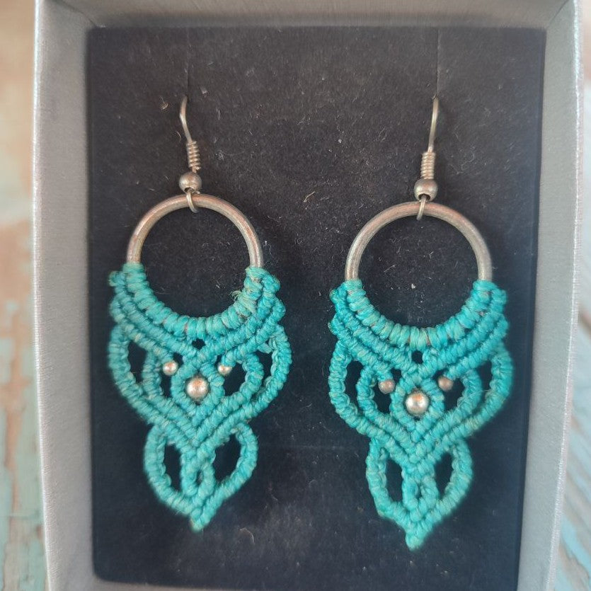 pendientes Carmen azules