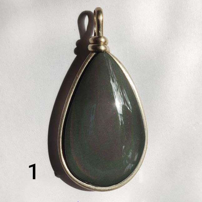 Colgante de obsidiana arco iris