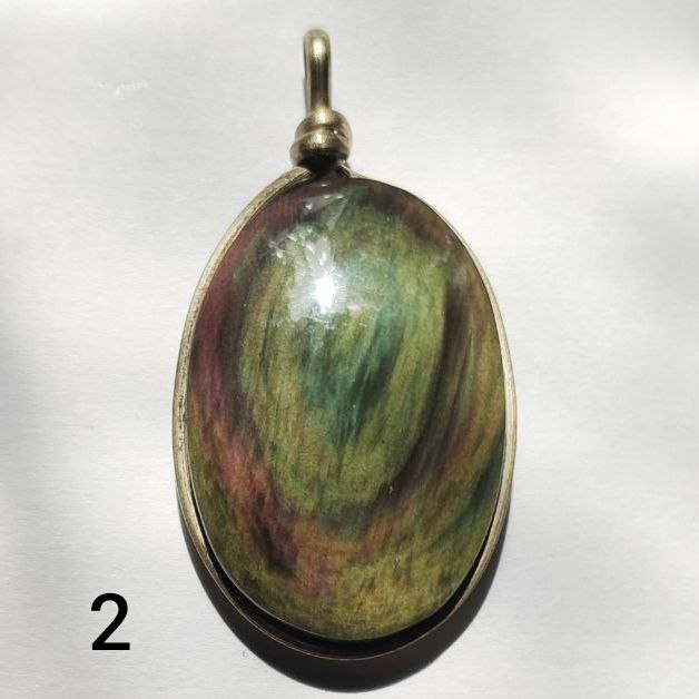 Colgante obsidiana manto huichol xl ovalado