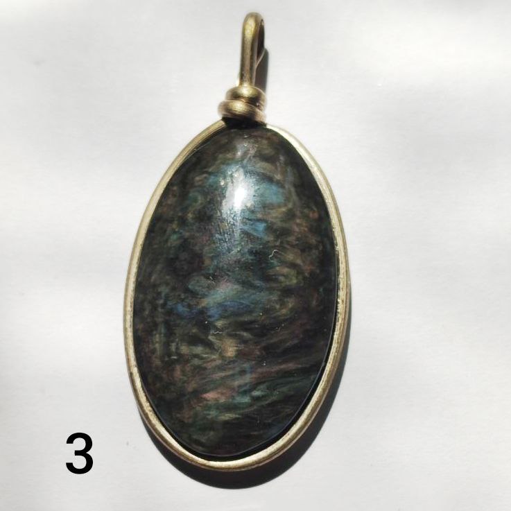 Colgante obsidiana manto huichol xl ovalado