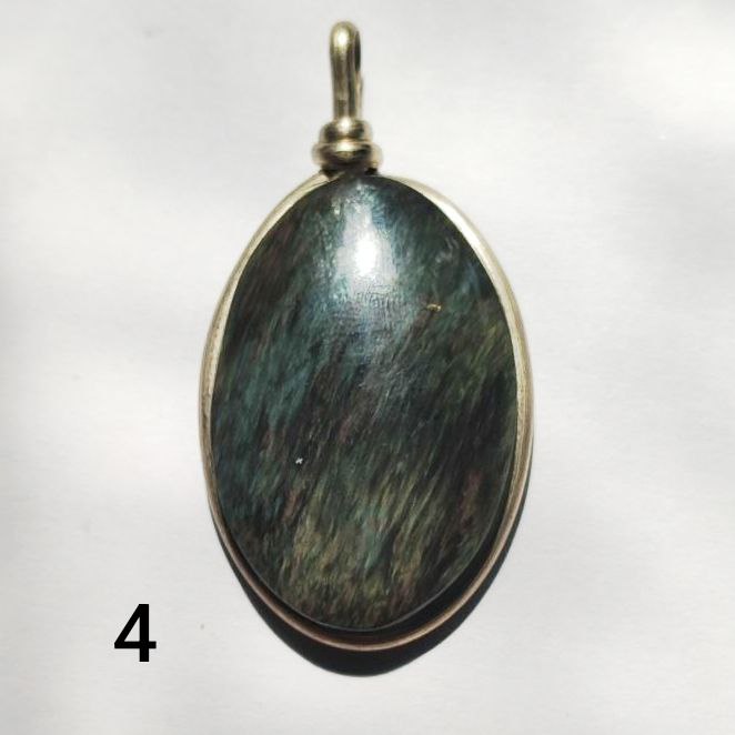 Colgante obsidiana manto huichol xl ovalado