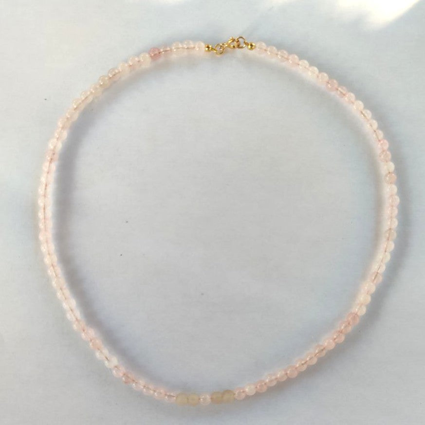 Collar cuarzo rosa
