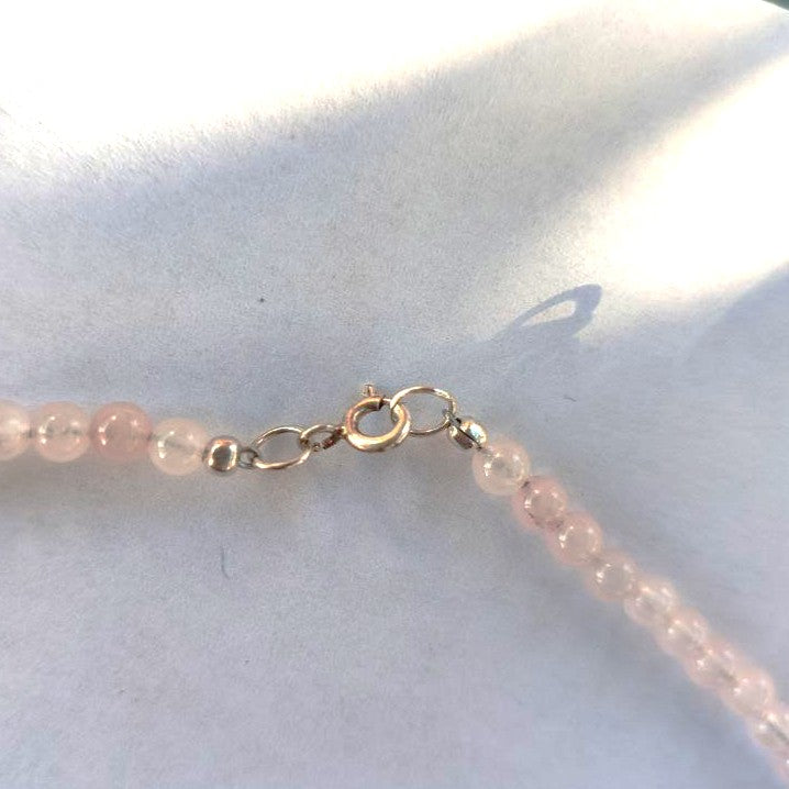Collar cuarzo rosa