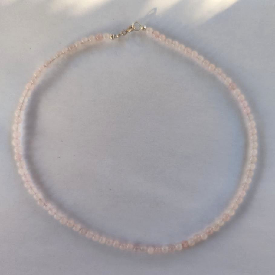 Collar cuarzo rosa