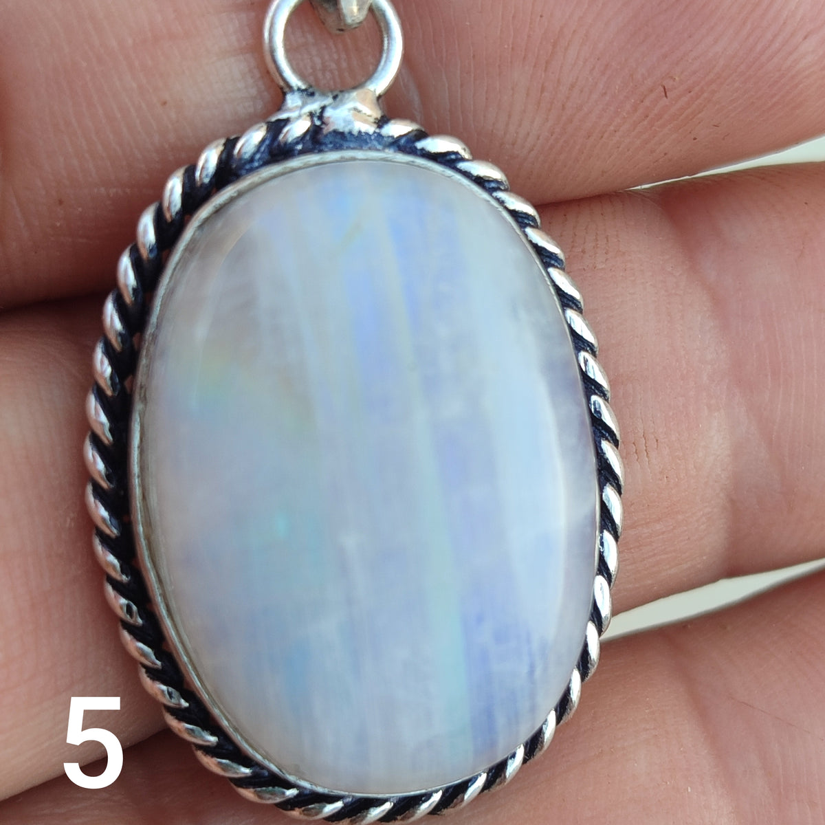 Colgante de Piedra Luna Grande | Joyería de la India