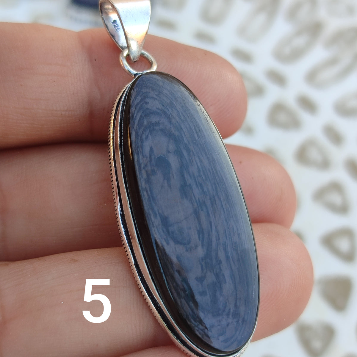 Colgante de Hiperstena | Joyería de la India