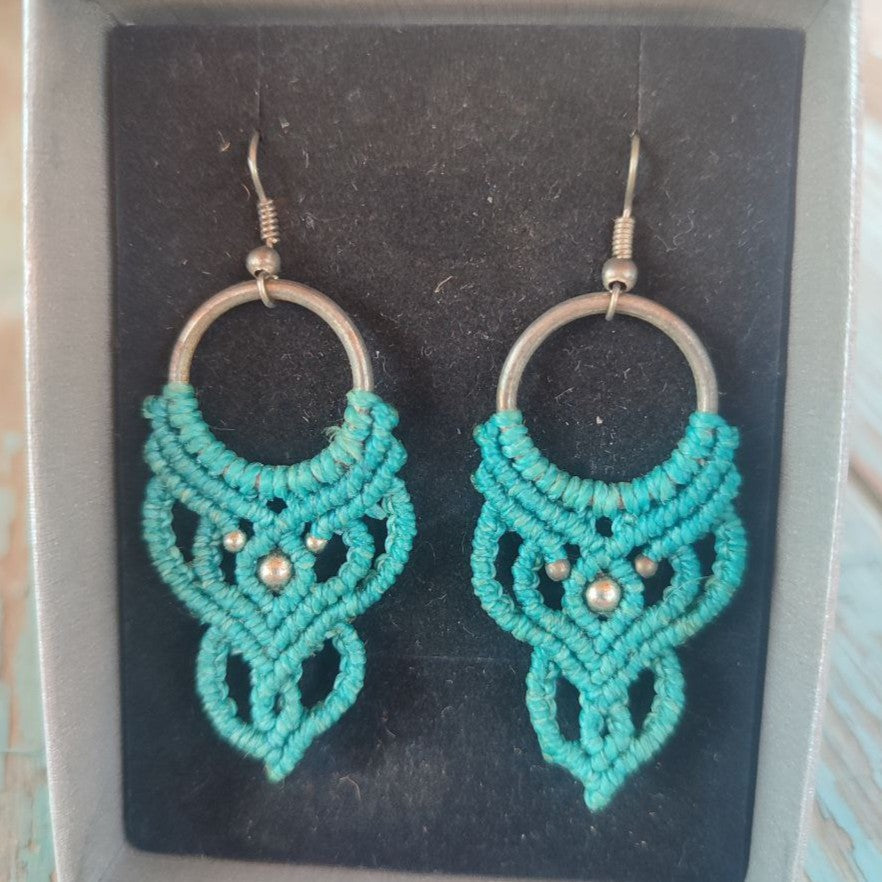 pendientes Carmen azules