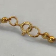 Collier en obsidienne dorée