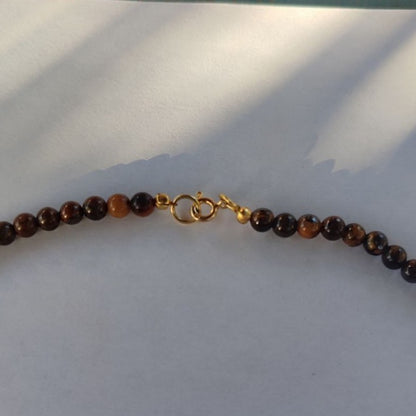 Collar Raíz ojo de tigre