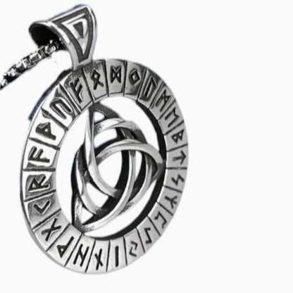 Viking rune circle necklace