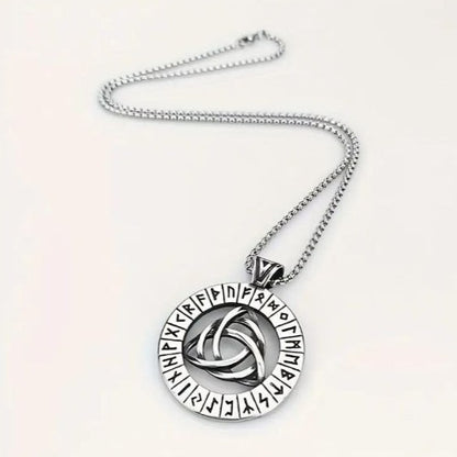 Viking rune circle necklace