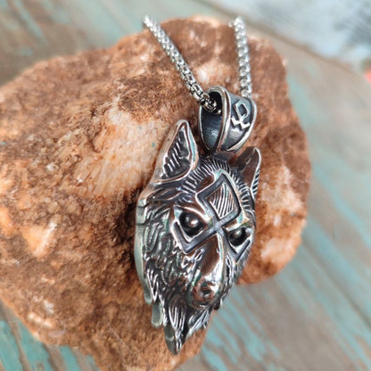 Viking wolf pendant