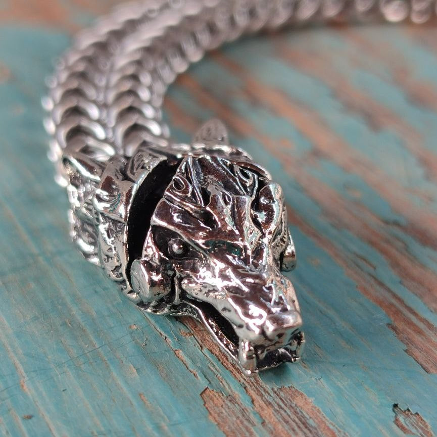 Steel Wolf Bracelet