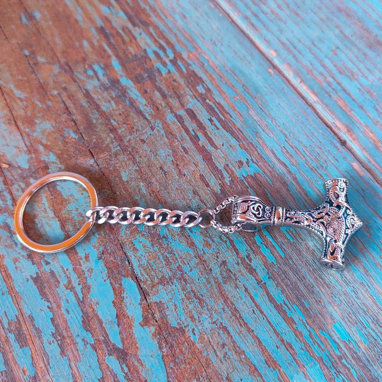 Thor's Hammer, pendant or keychain with secret compartment