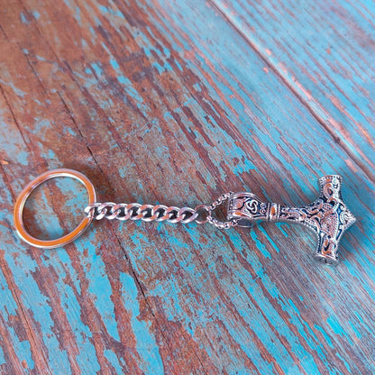 Marteau de Thor, pendentif ou porte-clés avec compartiment secret