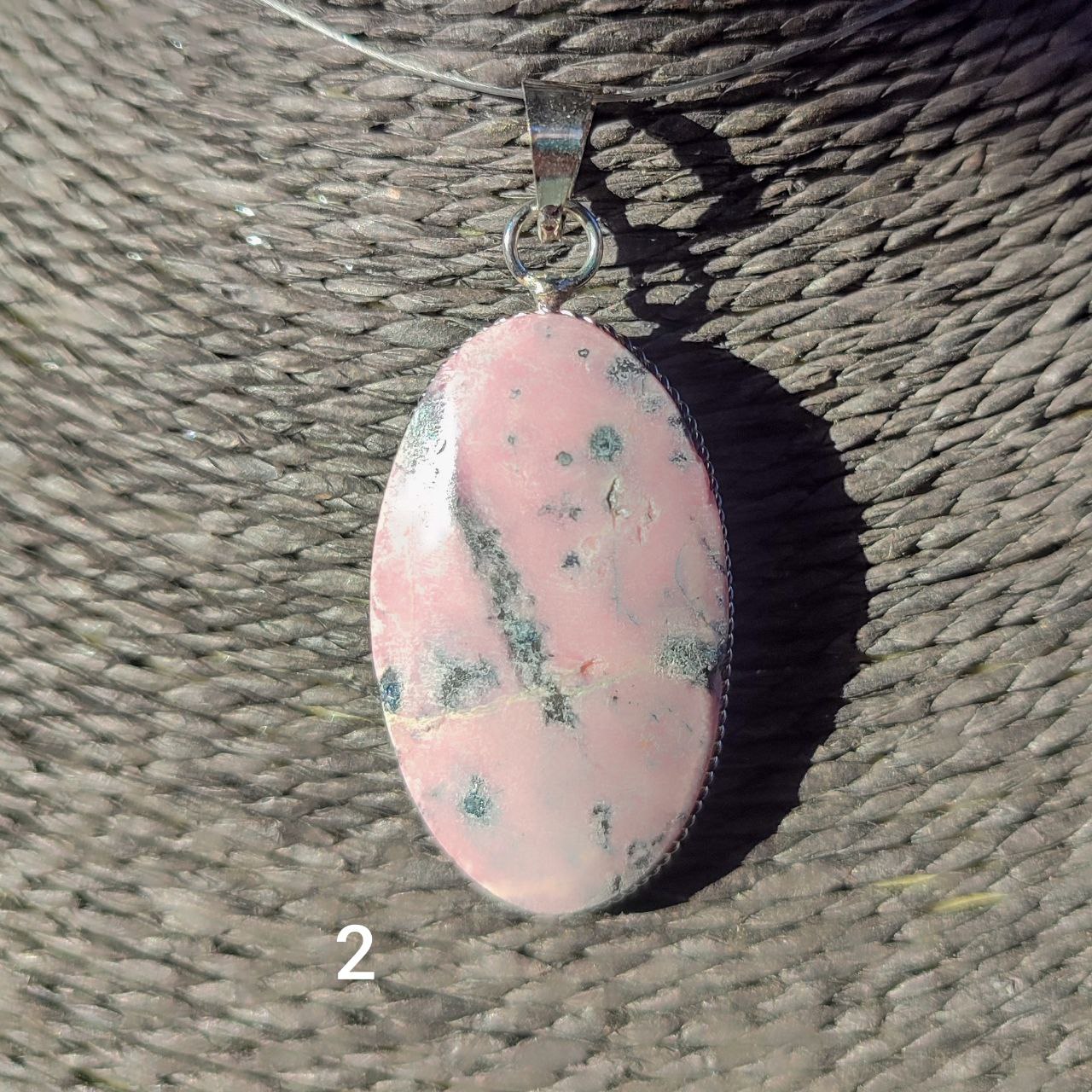 Colgante de rodonita