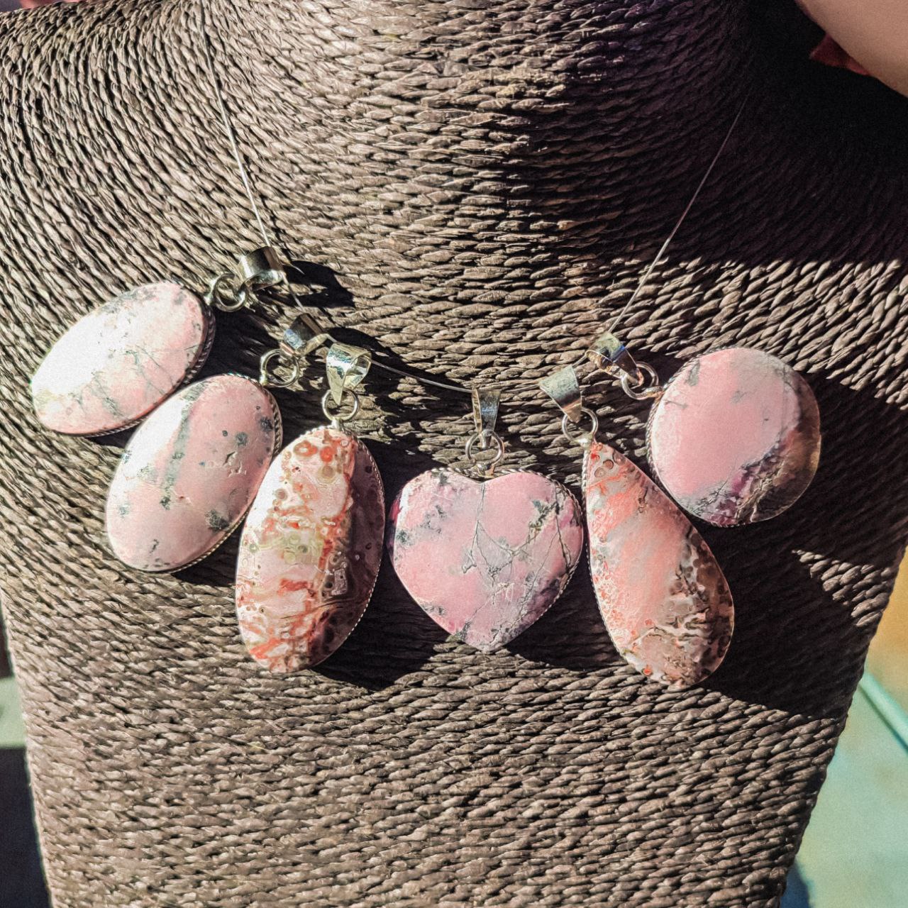 Colgante de rodonita