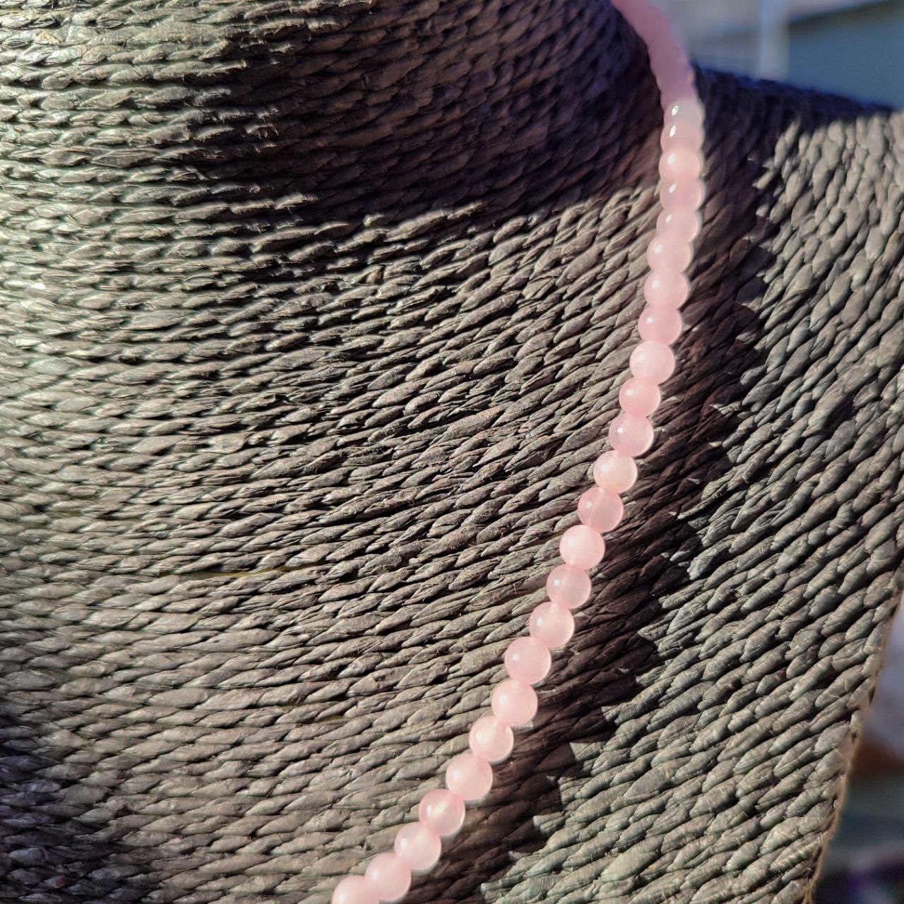 Collar Raíz de cuarzo rosa