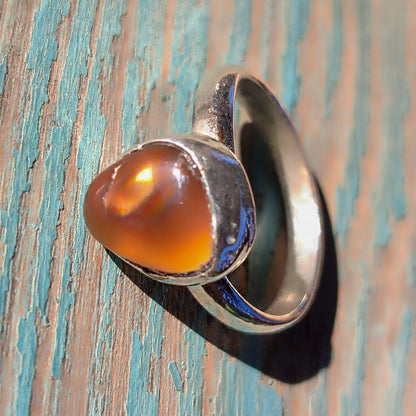 Anillo ágata fuego