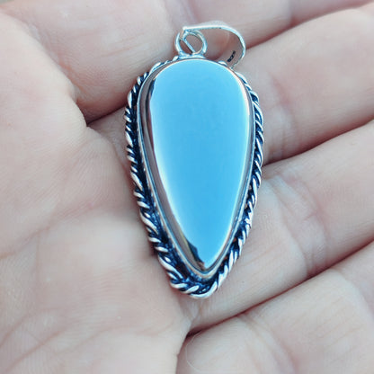 Colgante de Shungita bañado en plata