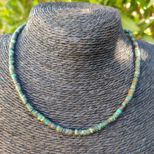 African turquoise necklace