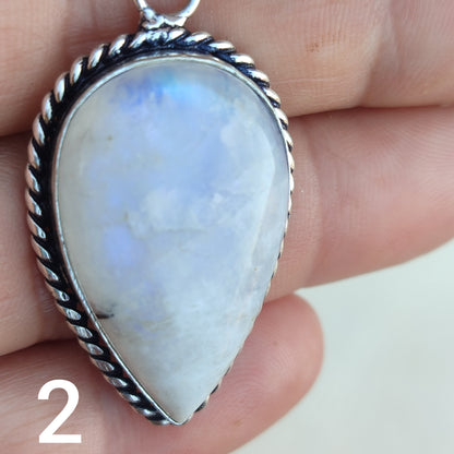 Colgante de Piedra Luna Grande | Joyería de la India