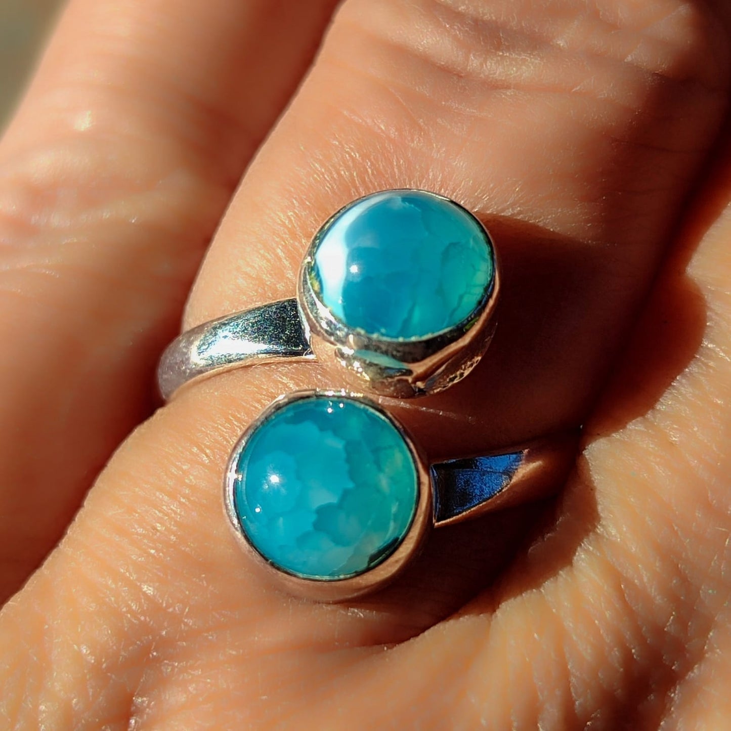 Anillo doble de Apatita