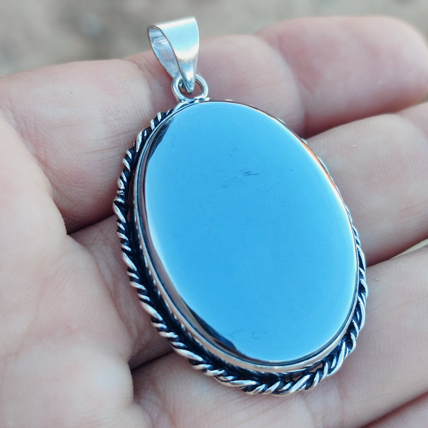 Colgante de Shungita bañado en plata