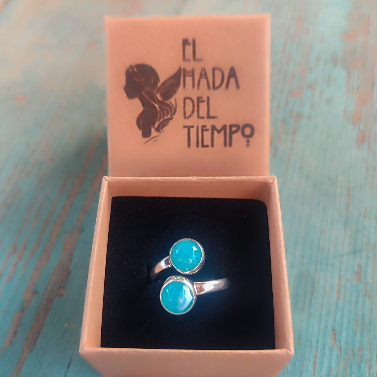 Anillo doble de Apatita