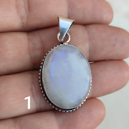 Colgante de Piedra Luna Grande | Joyería de la India