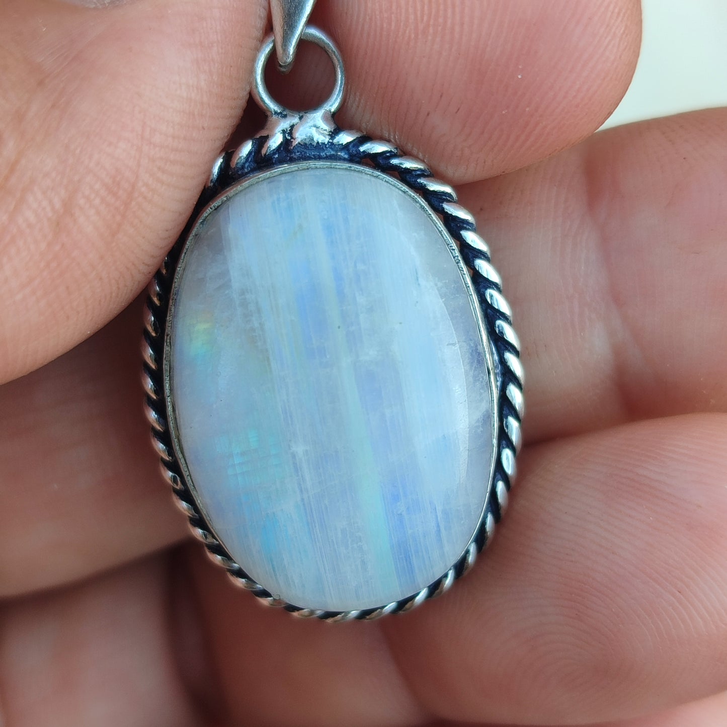 Colgante de Piedra Luna Grande | Joyería de la India