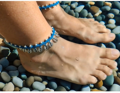 Tobillera caories de macramé ajustable