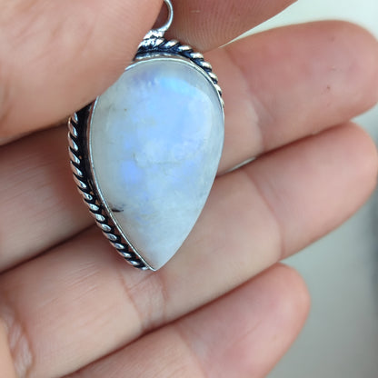 Colgante de Piedra Luna Grande | Joyería de la India