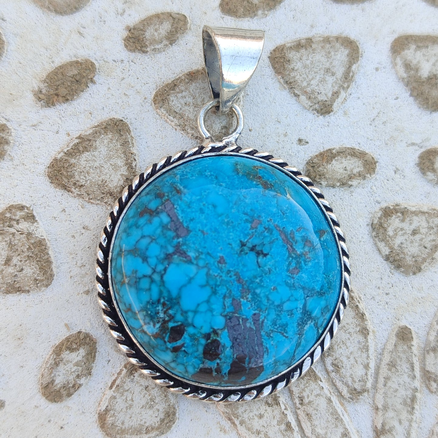 Colgante de Turquesa Natural | Joyería de la India
