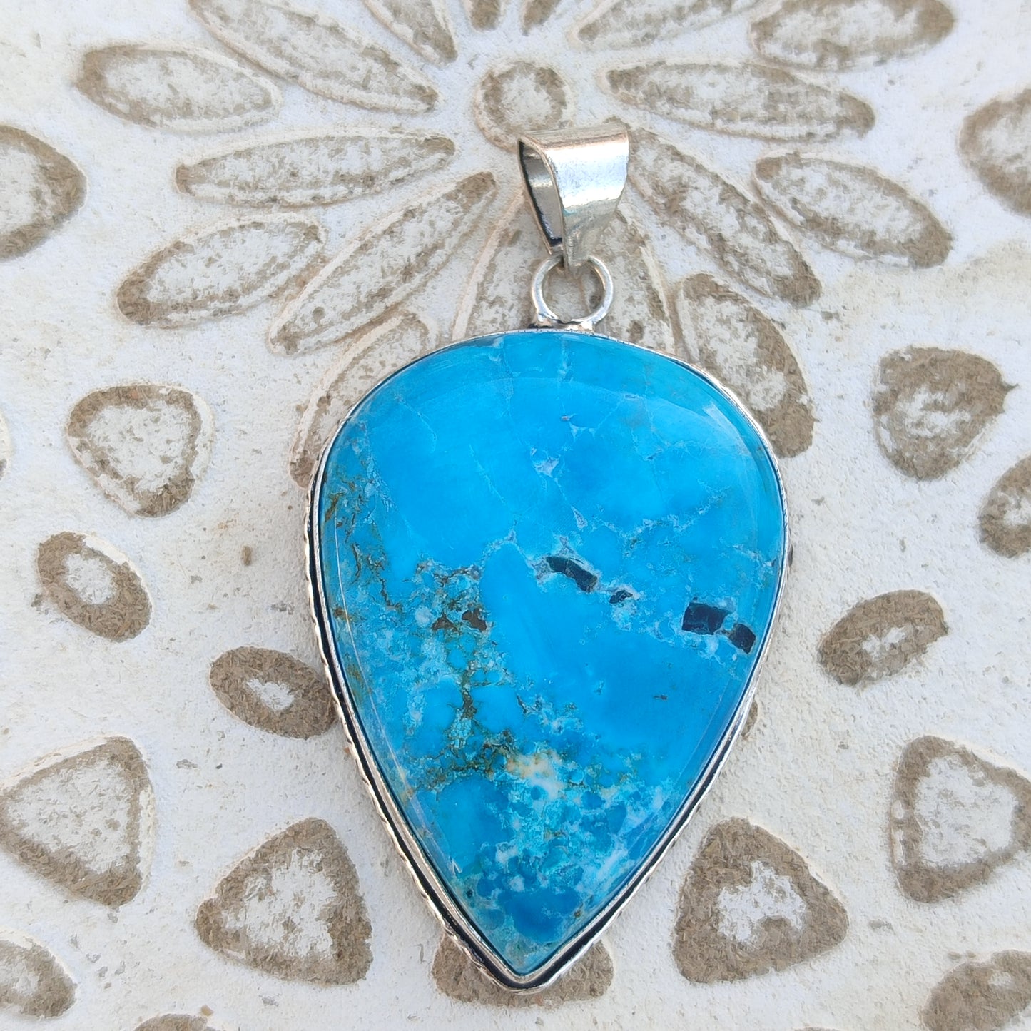 Colgante de Turquesa Natural | Joyería de la India