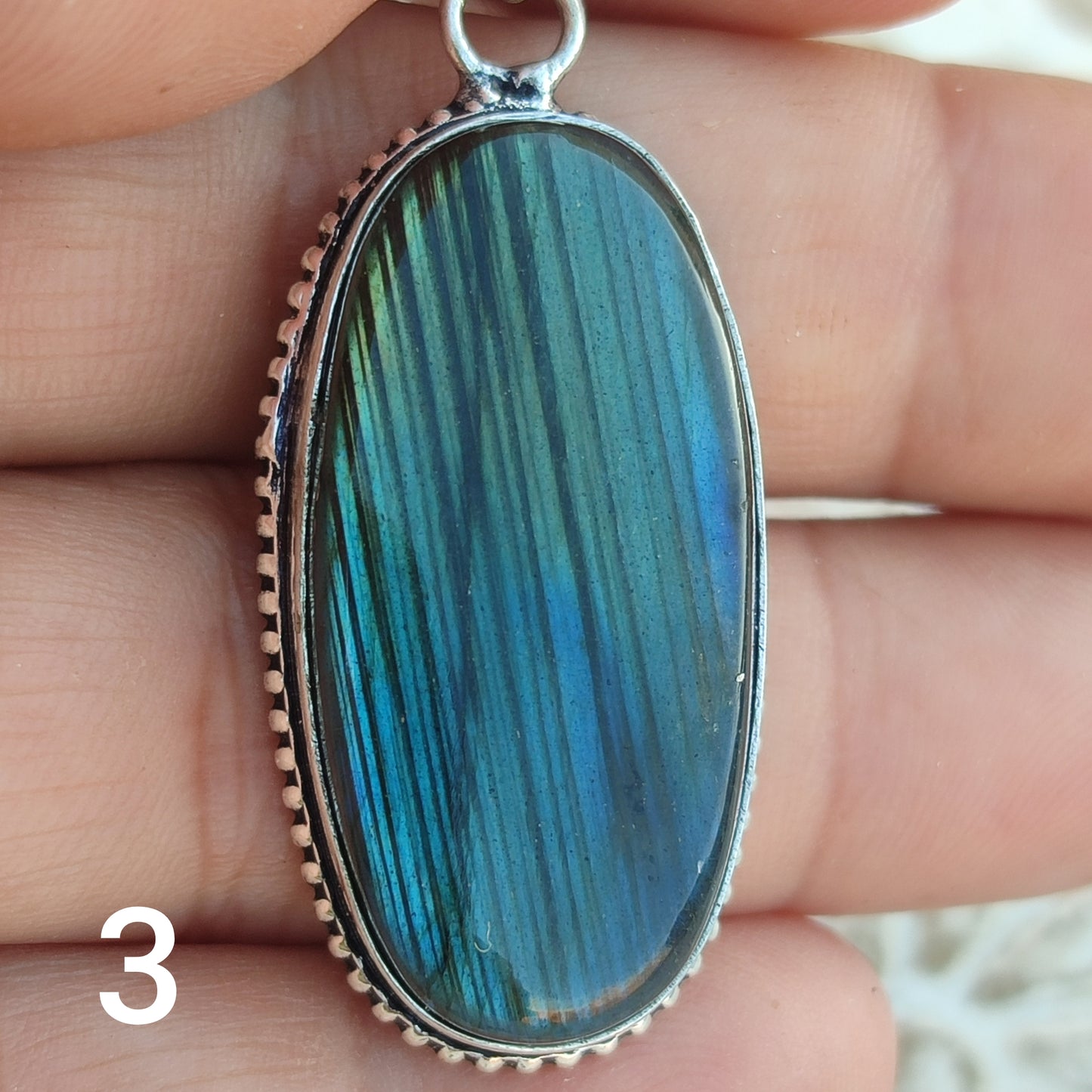 Colgante de Labradorita Natural | Joyería de la India