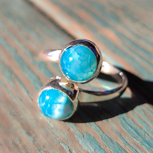 Anillo doble de Apatita