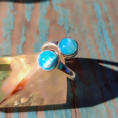 Anillo doble de Apatita