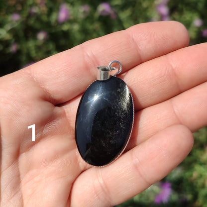Colgante de Obsidiana Plateada | Protección y Artesanía