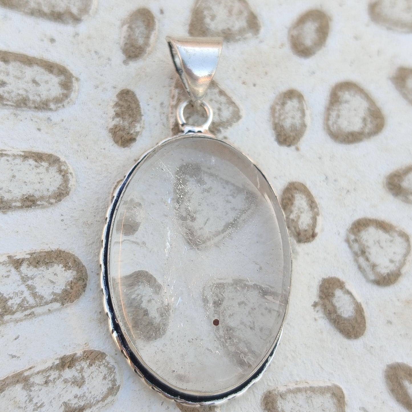 Colgante de Cuarzo Blanco | Joyería de la India