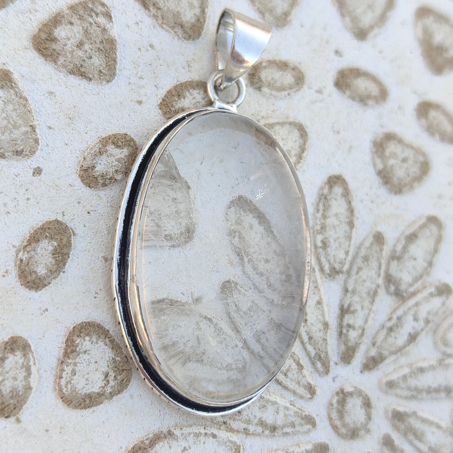 Colgante de Cuarzo Blanco | Joyería de la India