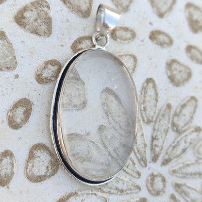 Colgante de Cuarzo Blanco | Joyería de la India