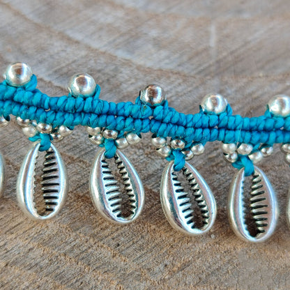 Tobillera caories de macramé ajustable