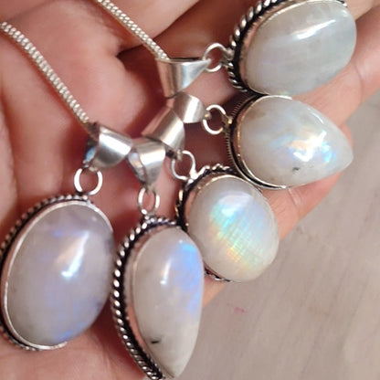 Colgante de Piedra Luna Grande | Joyería de la India