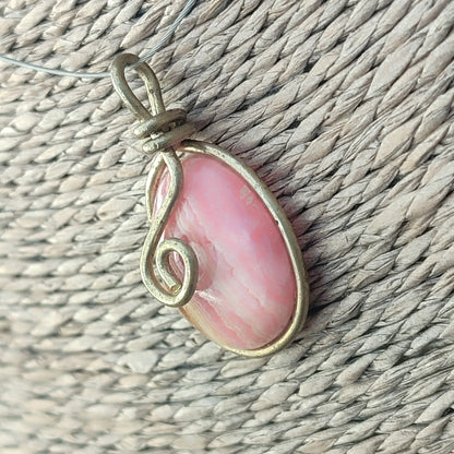 Rhodochrosite pendant