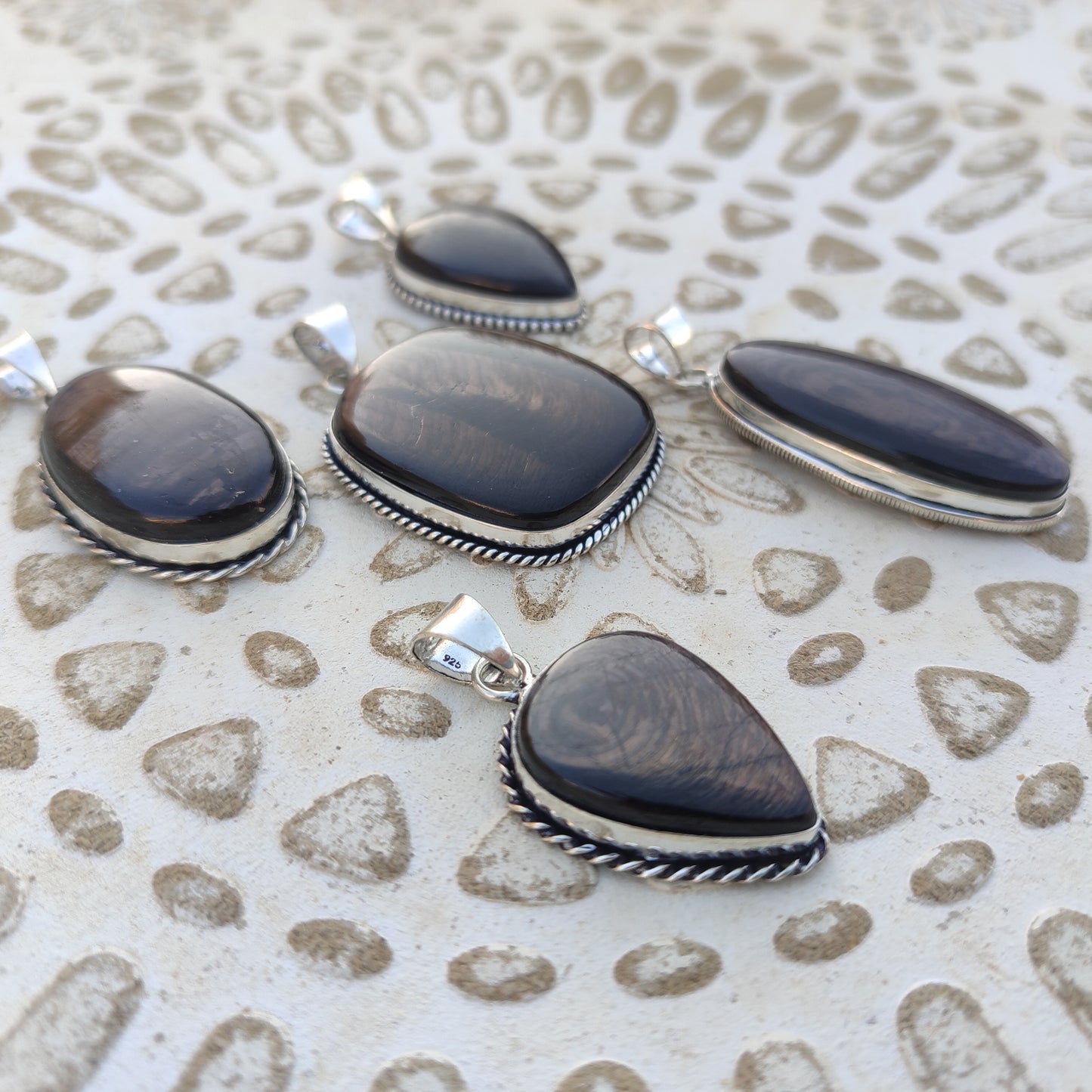 Colgante de Hiperstena | Joyería de la India