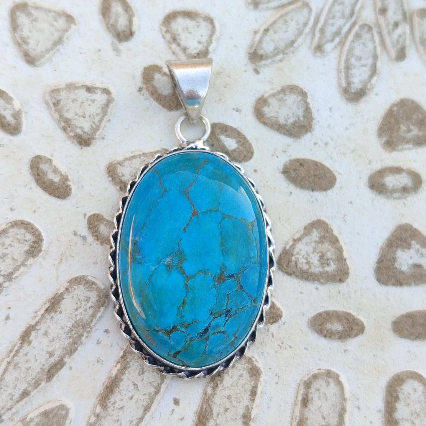 Colgante de Turquesa Natural | Joyería de la India