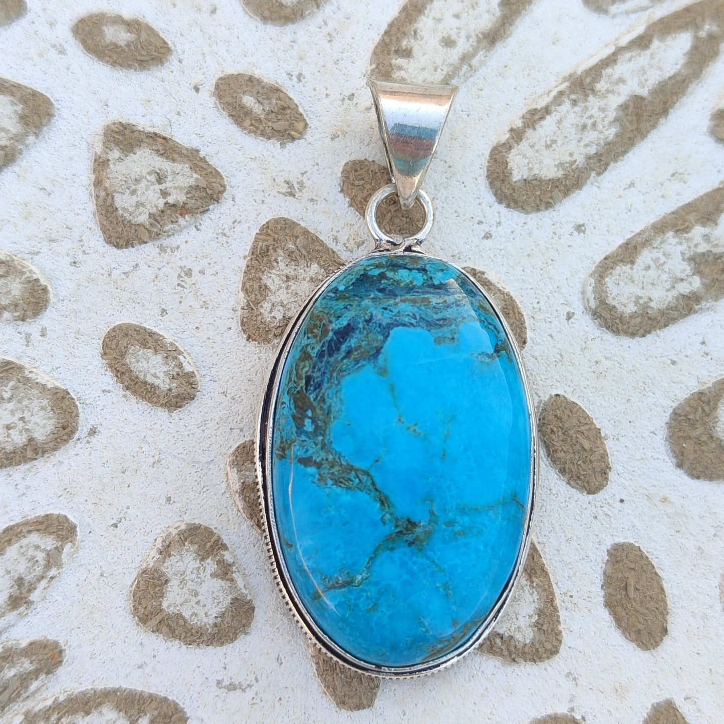 Colgante de Turquesa Natural | Joyería de la India