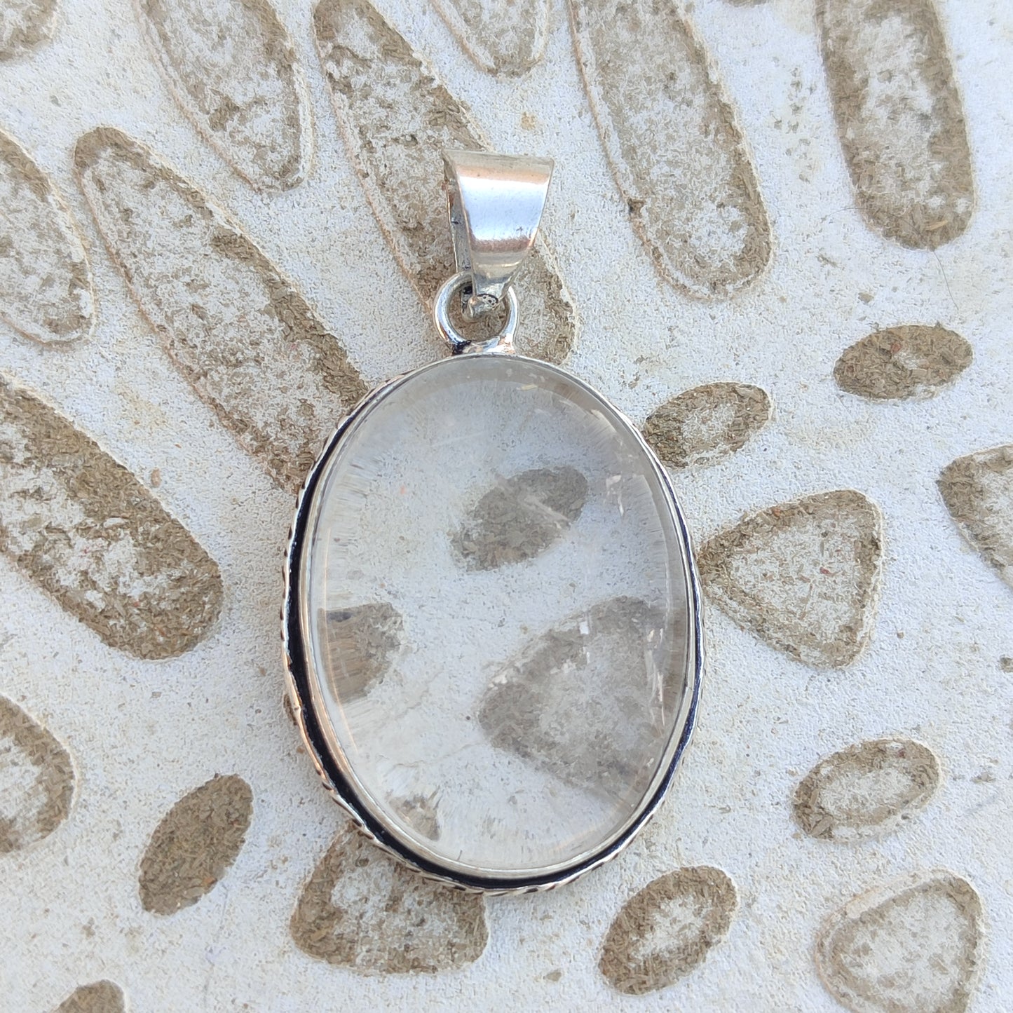 Colgante de Cuarzo Blanco | Joyería de la India