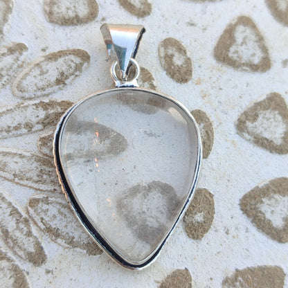 Colgante de Cuarzo Blanco | Joyería de la India